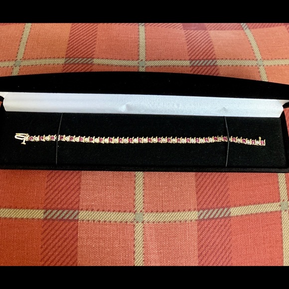 🔥🔥SUPER SALE🔥🔥PRICE FIRM✅👑Beautiful Genuine Ruby Diamond Gold Bracelet - Picture 9 of 14
